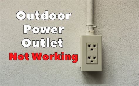 error c ode on electric outside box|3 Reasons Why Outdoor Power Outlet Is Not Working.